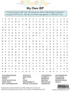 IEP word search