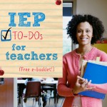 IEP to dos for teachers
