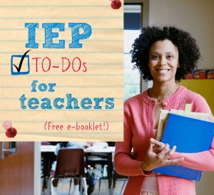 IEP to dos for teachers