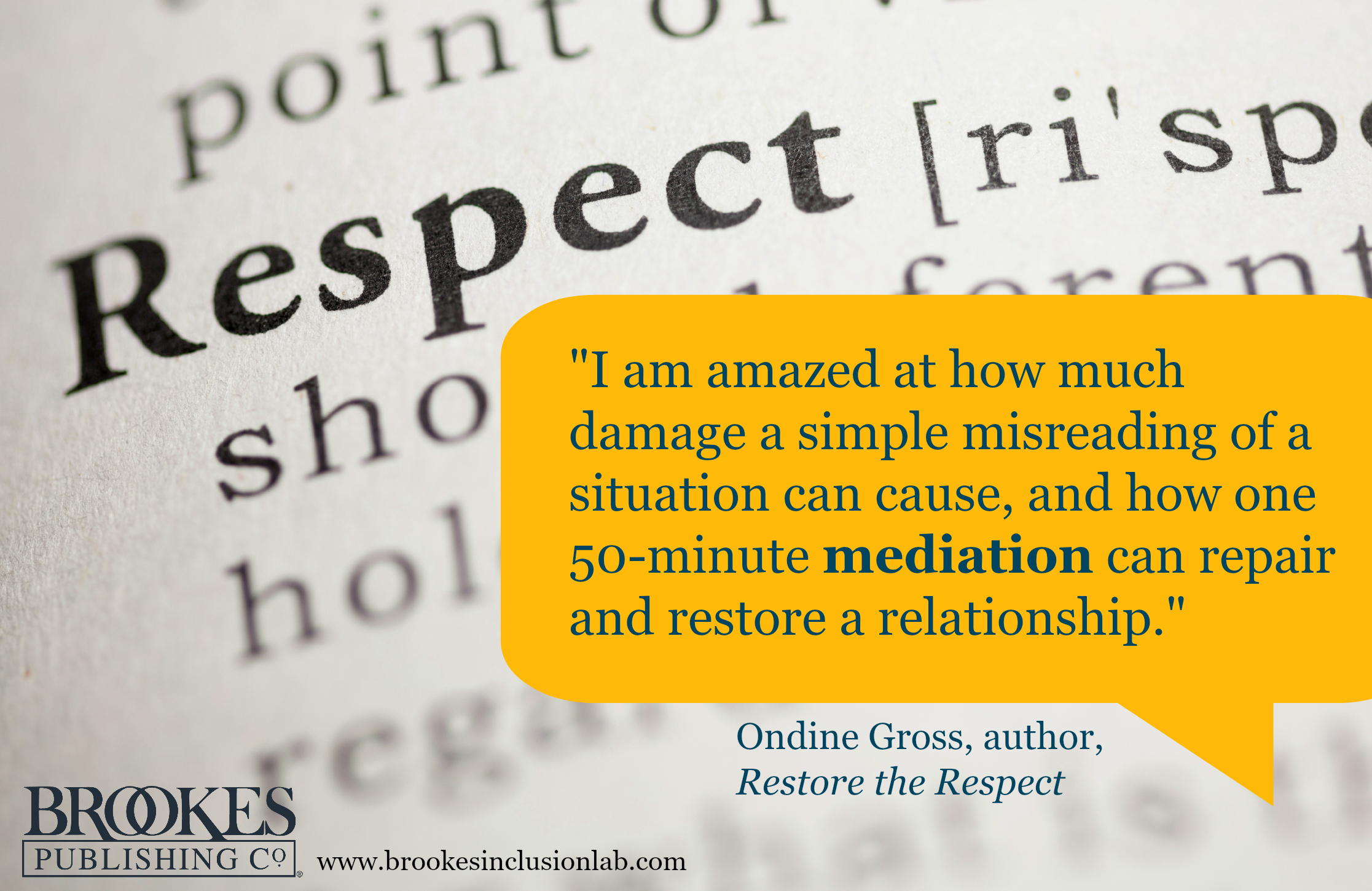 Ondine Gross Restore the Respect