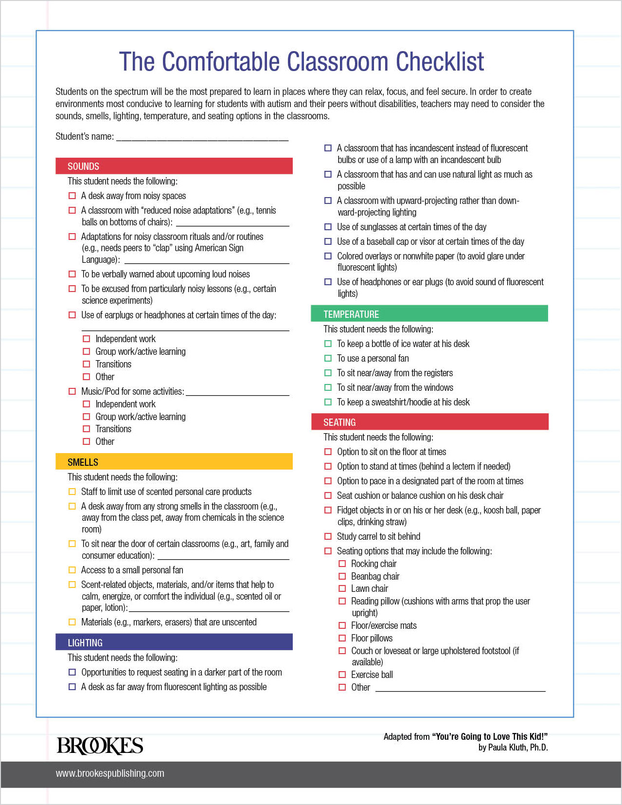 FREE PRINTABLE: 6 Paula Kluth Tip Sheets on Inclusion - Brookes Blog