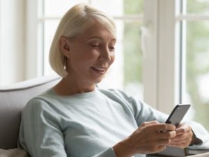 woman talking on her smartphone